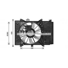 MZ7555 AVA QUALITY COOLING Вентилятор охолодження двигуна