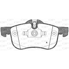 BPA0719.00 OPEN PARTS Комплект гальмівних колодок дисковий гальм