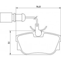 363710205135 MAGNETI MARELLI Комплект гальмівних колодок дисковий гальм