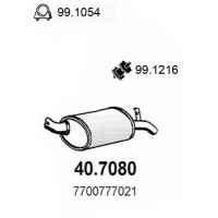 40.7080 ASSO Глушник вихлопних газів кінцевий