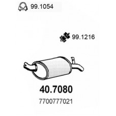40.7080 ASSO Глушник вихлопних газів кінцевий