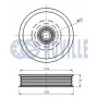 541244 RUVILLE Паразитный / ведущий ролик, поликлиновой ремень