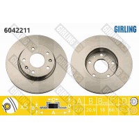 6042211 GIRLING Гальмівний диск