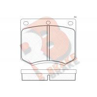 RB0255 R BRAKE КомплеК т гальмівних колодок, дискове гальмо