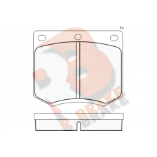 RB0255 R BRAKE КомплеК т гальмівних колодок, дискове гальмо