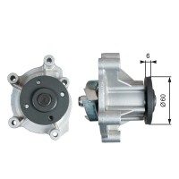 WP0134 GATES Водяний насос охолодження двигуна