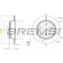 CD8313V BREMSI Гальмівний диск