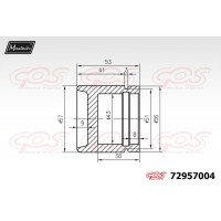 72957004 MAXTECH Поршень корпус скоби гальма