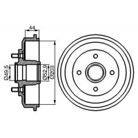 0986477102 BOSCH Гальмівний барабан