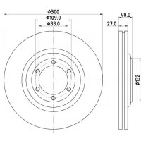 8DD 355 125-231 HELLA Гальмівний диск