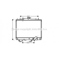 MT2156 AVA QUALITY COOLING Радіатор охолодження двигуна