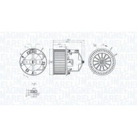 069412371010 MAGNETI MARELLI Вентилятор салону