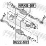 NRKB-S51 FEBEST Пильник рульове управління