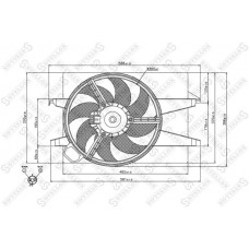 29-99403-SX STELLOX Вентилятор охолодження двигуна
