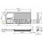 FA1258 BREMSI Повітряний фільтр