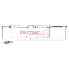 12.0715 METZGER Тросик, cтояночный тормоз