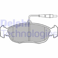 LP793 DELPHI КомплеК т гальмівних колодок, дискове гальмо
