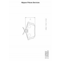 M361I18 NPS Комплект гальмівних колодок дисковий гальм