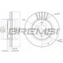 CD6207V BREMSI Гальмівний диск