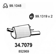 34.7079 ASSO Глушник вихлопних газів кінцевий