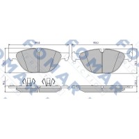 FO 861581 FOMAR Friction КомплеК т гальмівних колодок, дискове гальмо