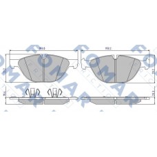 FO 861581 FOMAR Friction КомплеК т гальмівних колодок, дискове гальмо