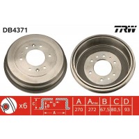 DB4371 TRW Гальмівний барабан