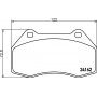 8DB 355 012-151 HELLA PAGID Комплект гальмівних колодок дисковий гальм