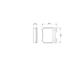 0 986 490 510 BOSCH КомплеК т гальмівних колодок, дискове гальмо