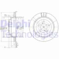 BG3154 DELPHI Гальмівний диск