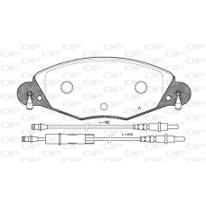 BPA0827.04 OPEN PARTS Комплект гальмівних колодок дисковий гальм