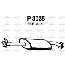 P3035 FENNO Середній глушник вихлопних газів
