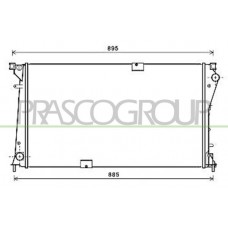 DS952R005 PRASCO Радіатор охолодження двигуна