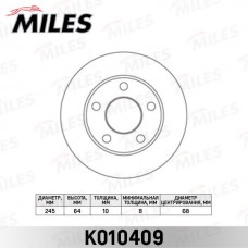 K010409 MILES Гальмівний диск