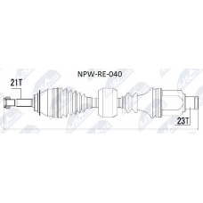NPW-RE-040 NTY Привідний вал