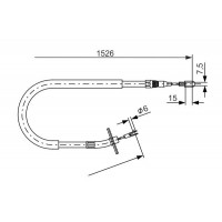 1 987 477 859 BOSCH Тросик, cтояночный тормоз
