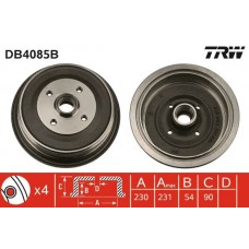 DB4085B TRW Гальмівний барабан
