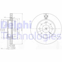 BG3839 DELPHI Гальмівний диск