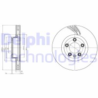 BG9101C DELPHI Гальмівний диск