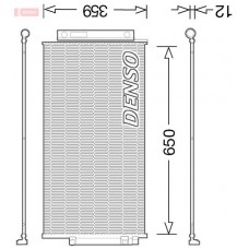 DCN09047 DENSO Конденсатор кондиціонера