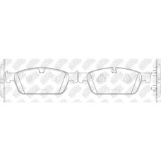 PN31017 NiBK Комплект гальмівних колодок дисковий гальм