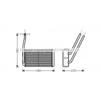 AU6177 AVA QUALITY COOLING Теплообмінник обігрів салону