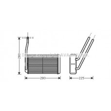 AU6177 AVA QUALITY COOLING Теплообмінник обігрів салону