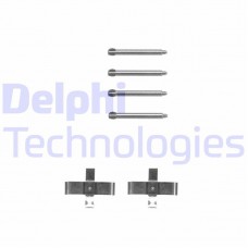 LX0245 DELPHI Комплектуючі колодки дискового гальма