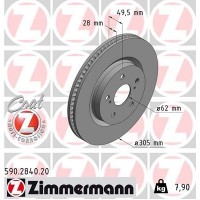 590.2840.20 ZIMMERMANN Гальмівний диск