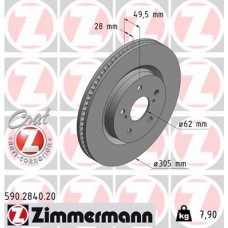 590.2840.20 ZIMMERMANN Гальмівний диск