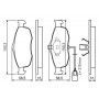0 986 460 971 BOSCH Комплект гальмівних колодок дисковий гальм
