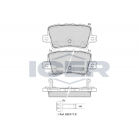 181741-706 ICER Комплект гальмівних колодок дисковий гальм