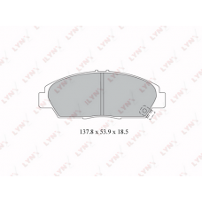 BD-3421 LYNXauto Комплект гальмівних колодок дисковий гальм