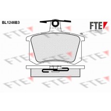 BL1246B3 FTE Комплект гальмівних колодок дисковий гальм